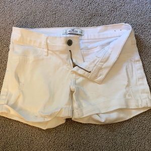 Hollister white shorts.